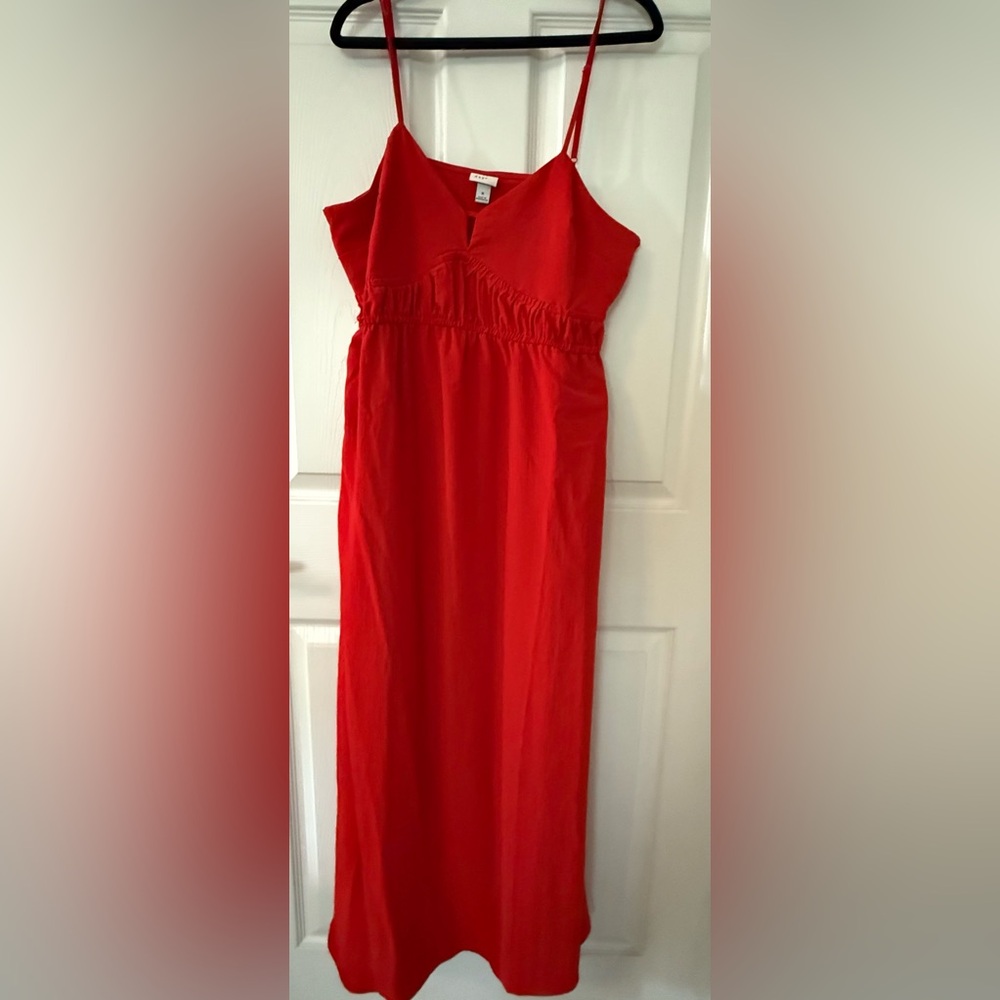 a new day Red Maxi Dress with Spaghetti Straps
